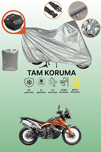 dokaca حقيبة خلفية رمادية متوافقة مع KTM 790 Adventure، غطاء واقي للدراجة الن...