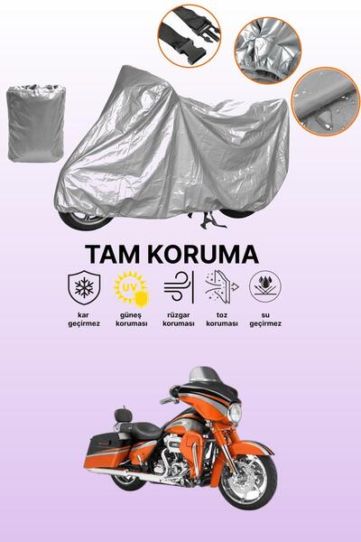 dokaca حقيبة خلفية رمادية اللون وقفل غير متوافقة مع دراجة نارية هارلي ديفيدسو...