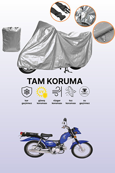 dokaca حقيبة خلفية رمادية اللون وقماش متوافق مع دراجة نارية كانوني زيبرا 90