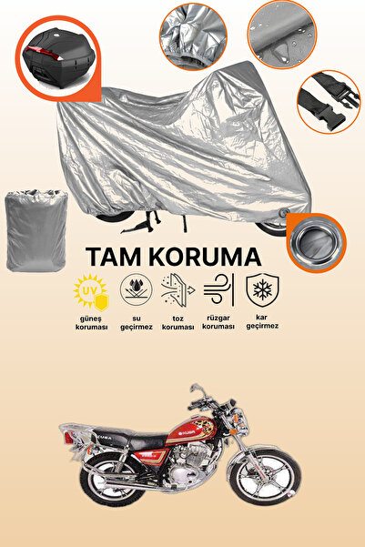 dokaca حقيبة خلفية رمادية اللون ومتوافقة مع قماش الدراجة النارية Kuba KB150-9...