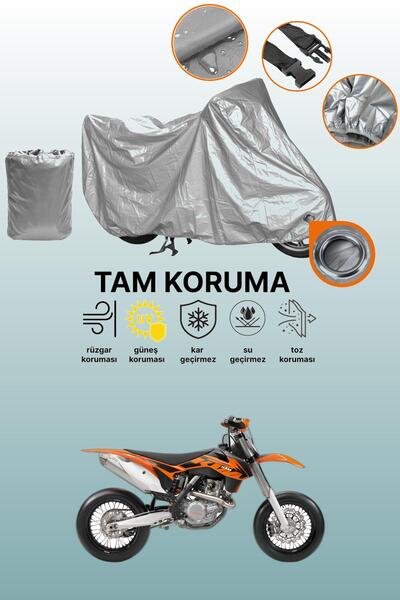 dokaca غطاء محرك متوافق مع KTM 450 SMR متوافق مع غطاء المحرك باللون الرمادي