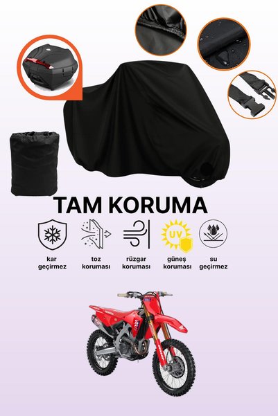 dokaca حقيبة خلفية سوداء متوافقة مع هوندا CRF 250 R، غطاء دراجة نارية متوافق،...