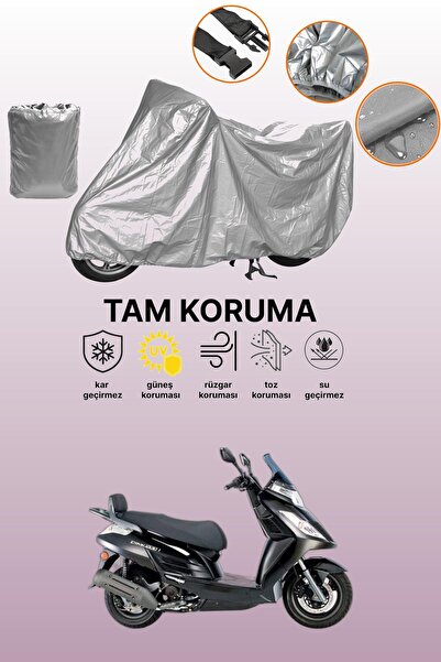 dokaca غطاء دراجة نارية متوافق مع كيمكو دينك 200i باللون الرمادي، غطاء واقي، ...