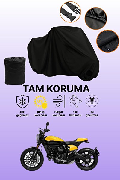 dokaca غطاء محرك دوكاتي سكرامبلر فول ثروتل متوافق باللون الأسود، غطاء واقي، غ...