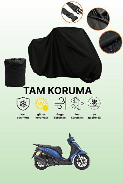 dokaca غطاء محرك متوافق مع بياجيو ميدلي إس 150 باللون الأسود، غطاء واقي، غطاء...