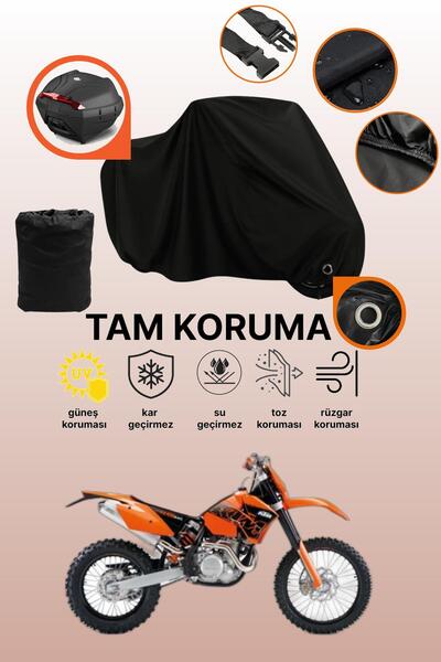 dokaca حقيبة خلفية سوداء متوافقة مع KTM 450 EXC، غطاء دراجة نارية متوافق، غطا...
