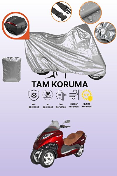 dokaca حقيبة خلفية رمادية متوافقة مع يوكي YB250ZKT أوبتيموس، غطاء محرك متوافق...