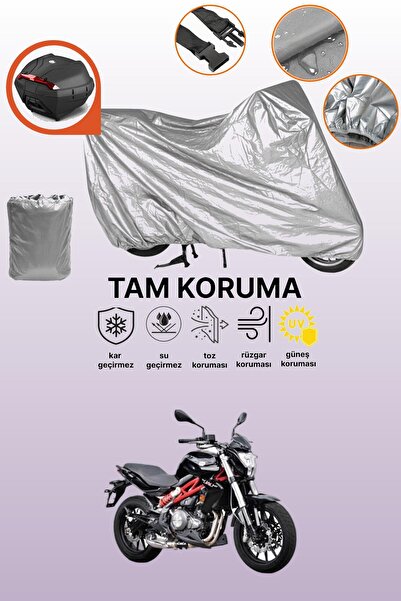 dokaca حقيبة خلفية رمادية متوافقة مع ماركة Benelli TNT 250، غطاء واقي