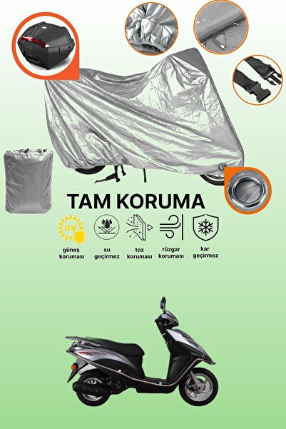 dokaca Gray Lock and Rear Bag Compatible Kanuni Mati 125 Compatible Motorcycl...