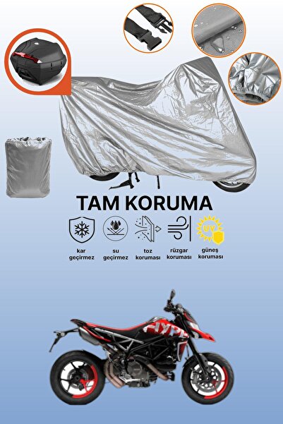 dokaca Gray Rear Bag Compatible Ducati Hypermotard 821 Compatible Motorcycle ...