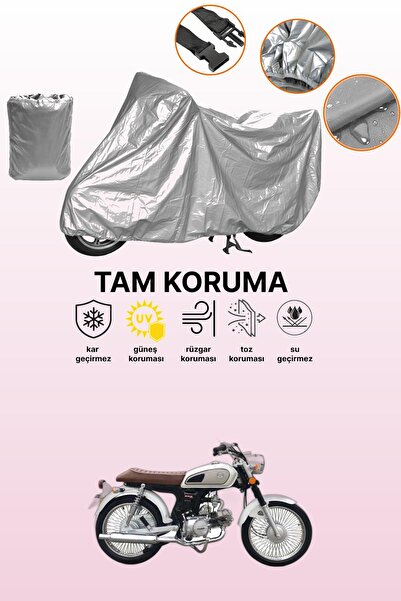 dokaca Grey Kuba Rx9 50 Compatible Motorcycle Tarpaulin, Protective Cover, Mo...