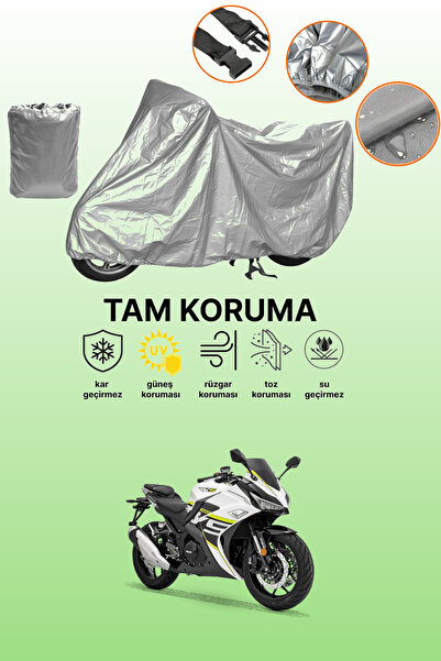 dokaca Gray Tail Bag and Lock Mismatched Rks R250 Compatible Motorcycle Tarpa...