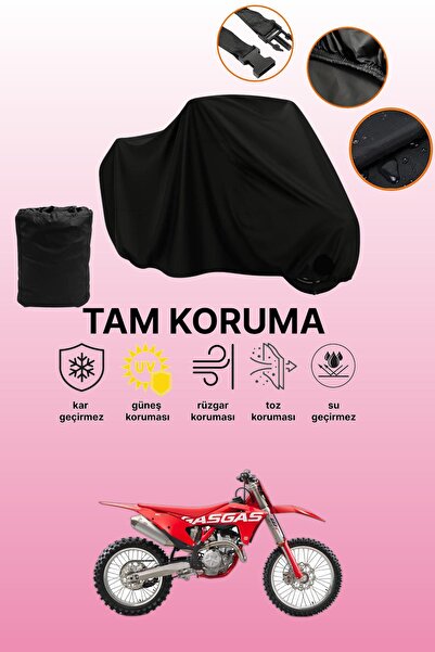 dokaca غطاء محرك متوافق مع دراجة غاز غاز MC 250 F باللون الأسود، غطاء واقي، غ...