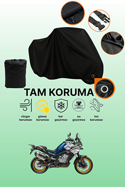 dokaca مظلة دراجة نارية متوافقة مع CFmoto 800MT Touring متوافقة مع القفل الأسود