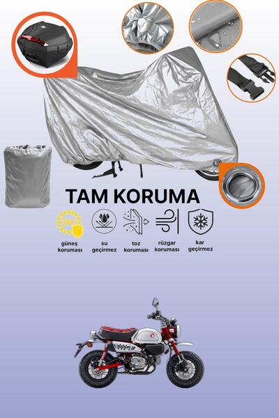 dokaca حقيبة خلفية رمادية اللون ومتوافقة مع قماش الدراجة النارية هوندا مونكي 125