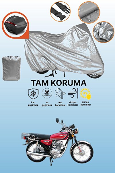 dokaca حقيبة خلفية رمادية متوافقة مع محرك Steel Motor Victory 125، غطاء واقي ...