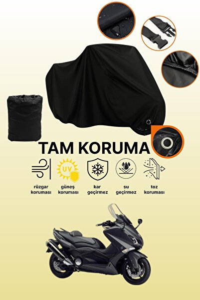 dokaca غطاء دراجة نارية متوافق مع ياماها Tmax 530 من Black Lock، غطاء واقي