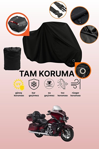 dokaca حقيبة خلفية وقفل أسود متوافقة مع ماركة هارلي ديفيدسون CVO Ultra Limite...