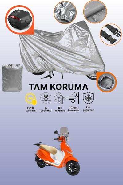 dokaca Gray Lock and Tail Bag Compatible Rks Premium 125 Compatible Motorcycl...