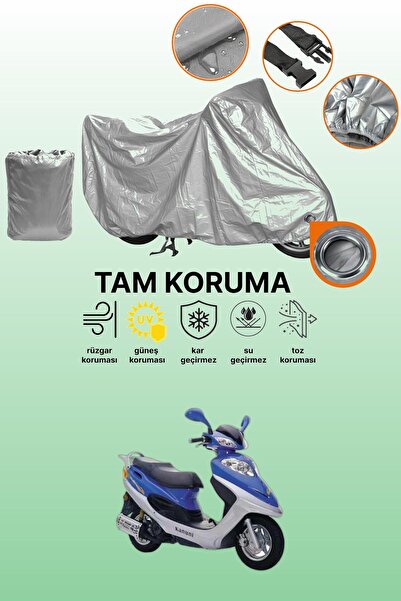 dokaca غطاء محرك متوافق مع كانوني تريكس 125، غطاء واقي، باللون الرمادي