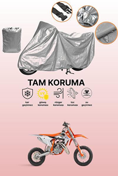 dokaca غطاء دراجة نارية رمادي متوافق مع KTM 50 SX، غطاء واقي، غطاء للمحرك