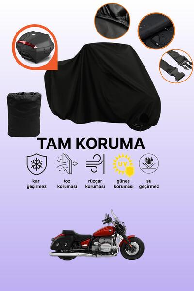 dokaca حقيبة خلفية سوداء متوافقة مع BMW R 18، غطاء دراجة نارية متوافق، غطاء واقي
