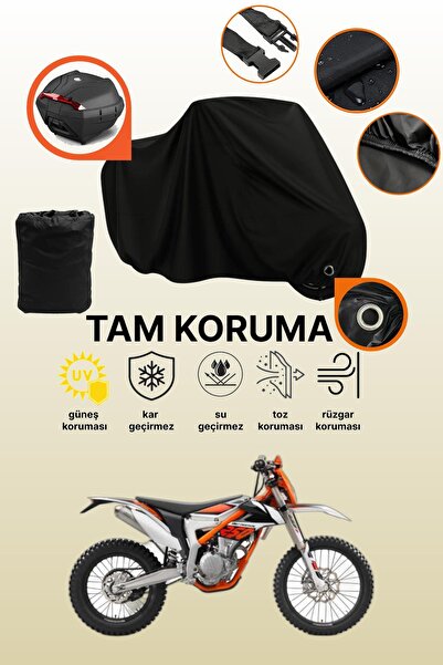 dokaca حقيبة خلفية سوداء متوافقة مع KTM 250 F Freeride، غطاء دراجة نارية متوا...