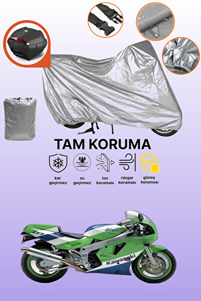 dokaca حقيبة خلفية رمادية متوافقة مع غطاء المحرك المتوافق مع Kawasaki ZXR 750...