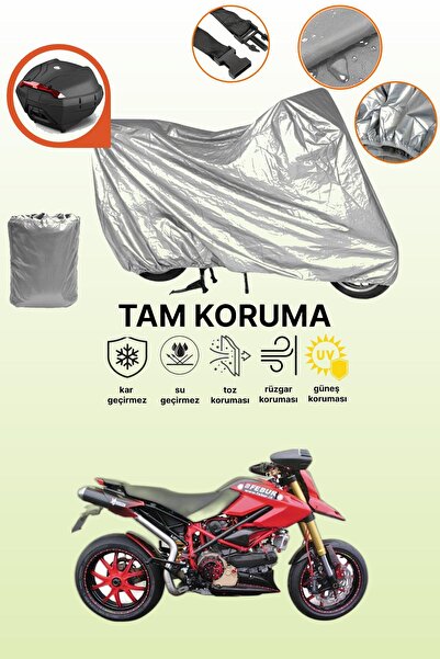 dokaca Gray Rear Bag Compatible Ducati Hypermotard 1100 Evo Sp Compatible Mot...
