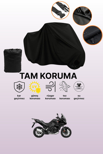 dokaca غطاء محرك متوافق مع هوندا NT 1100 DCT باللون الأسود، غطاء واقي، غطاء د...