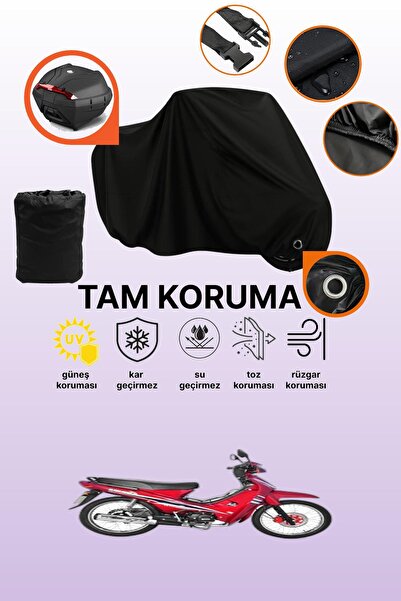 dokaca غطاء دراجة نارية متوافق مع Yuki YK100-7 باشا-إس، غطاء واقي متوافق مع ح...