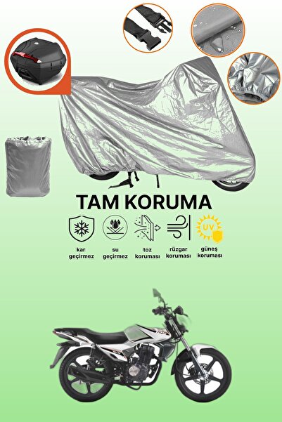 dokaca Gray Tail Bag Compatible Rks Rk125-R Compatible Motorcycle Tarpaulin, ...