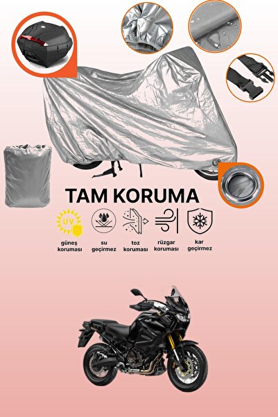dokaca حقيبة خلفية وقفل رمادي متوافقة مع ياماها XT 1200Z سوبر تينيري، قماش مت...