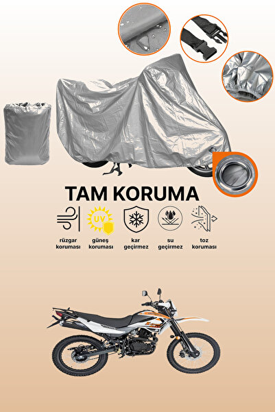 dokaca غطاء محرك متوافق مع Mondial X-Treme Moto Cross، غطاء واقي باللون الرمادي