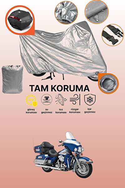 dokaca حقيبة خلفية وقفل باللون الرمادي متوافقة مع ماركة هارلي ديفيدسون الترا ...