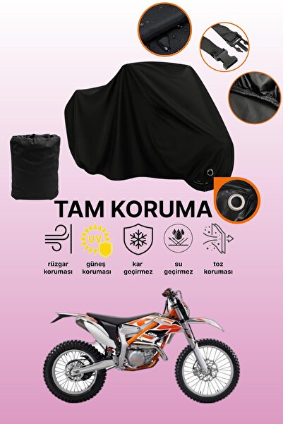 dokaca مظلة دراجة نارية متوافقة مع KTM 250 Freeride R متوافقة مع قفل أسود