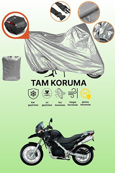 dokaca Gray Rear Bag Compatible Bmw F 650 Gs Compatible Motorcycle Tarpaulin,...