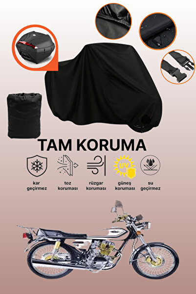 dokaca حقيبة خلفية سوداء متوافقة مع فالكون ليوبارد 222، غطاء دراجة نارية متوا...