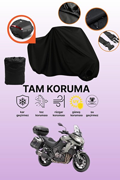 dokaca مظلة دراجة نارية متوافقة مع كاواساكي KLZ 1000 Versys متوافقة مع الحقيب...