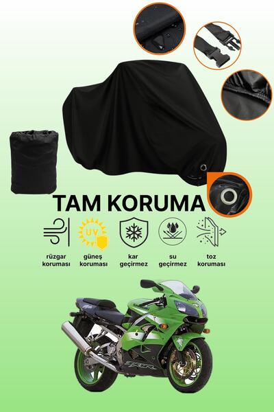dokaca غطاء دراجة نارية متوافق مع Kawasaki ZX-9 R من Black Lock، غطاء واقي