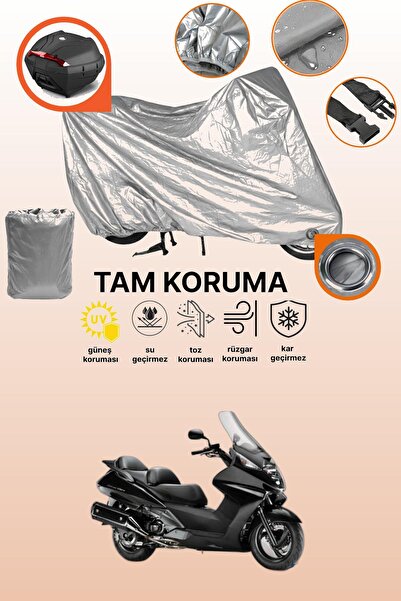 dokaca حقيبة خلفية وقفل رمادي متوافقة مع دراجة نارية هوندا FJS 400 سيلفر وينج...