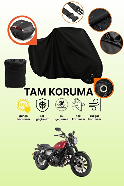 dokaca Black Lock and Tail Bag Compatible Rks K-Light 202 Compatible Motorcyc...
