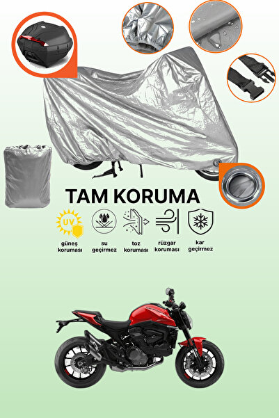 dokaca Gray Tail Bag and Lock Compatible Ducati Monster 937 Compatible Motorc...