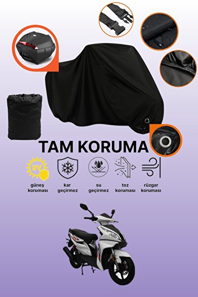 dokaca Black Lock and Tail Bag Compatible Mondial 100 Ardour Compatible Motor...