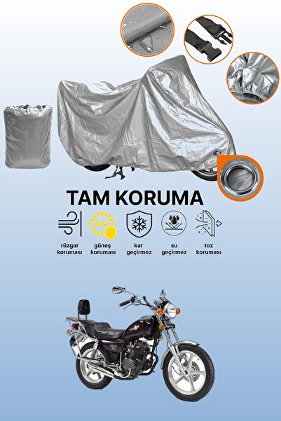 dokaca Gray Lock Compatible Kanuni Seyhan 150 Compatible Motorcycle Cover, Pr...