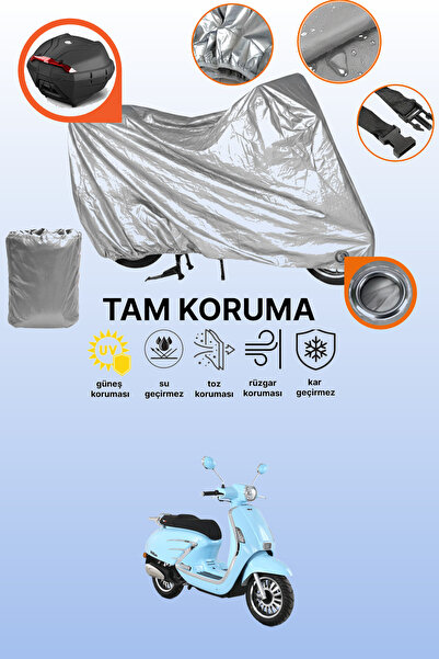 dokaca Gray Lock and Tail Bag Compatible Rks Bitter 125 Compatible Motorcycle...