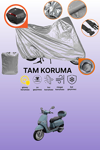 dokaca غطاء حماية رمادي اللون متوافق مع دراجة نارية كينج موتور ريجيل 125، غطاء حماية للدراجات النارية