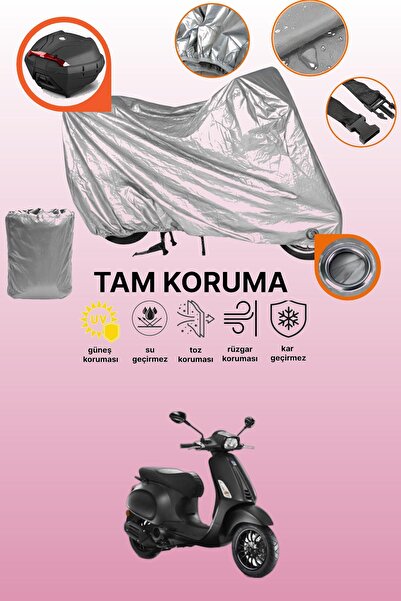 dokaca غطاء حماية رمادي اللون متوافق مع دراجة فيسبا سبرينت إس 150، غطاء حماية...