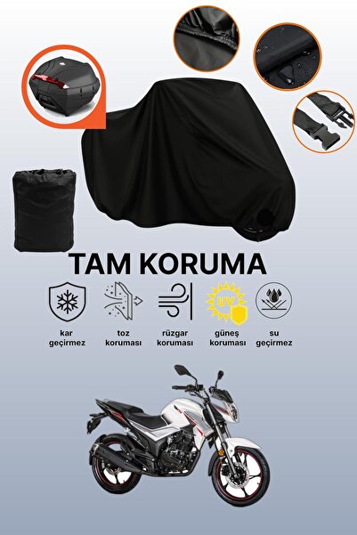 dokaca حقيبة خلفية سوداء متوافقة مع RKS Titanium 220، غطاء دراجة نارية متوافق...