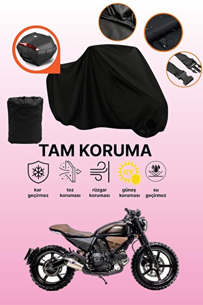dokaca Black Rear Bag Compatible Ducati Scrambler Sixty2 Compatible Motorcycl...